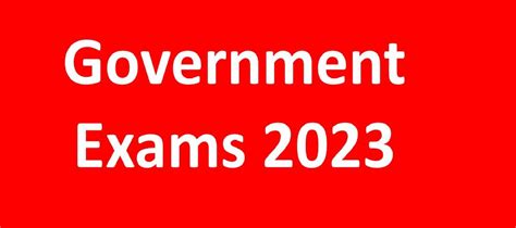 upcoming punjab government exams 2023